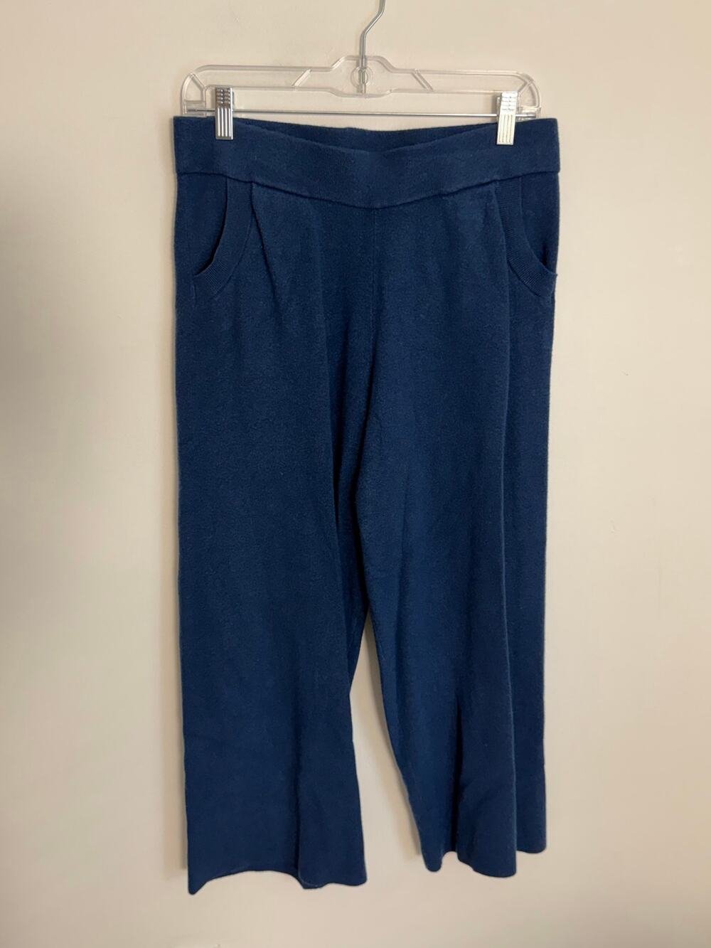 Chico's Knit Blue Cropped pants size medium